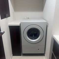 洗濯機収める